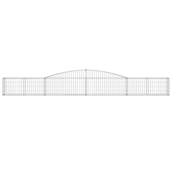 Coșuri Gabion Arcuite 3 buc - Fier Galvanizat | Decor Grădină