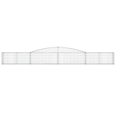 Coșuri Gabion Arcuite 3 buc - Fier Galvanizat | Decor Grădină