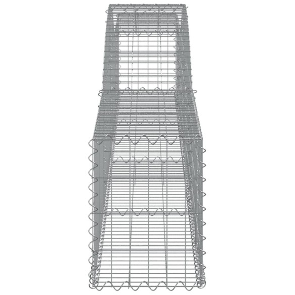 Coșuri Gabion Arcuite 3 buc - Fier Galvanizat | Decor Grădină