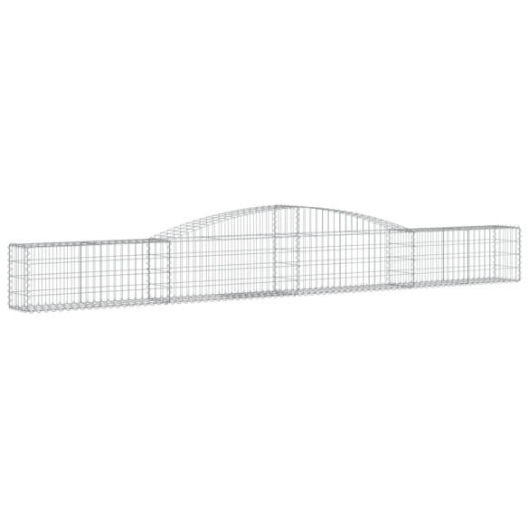 Coșuri Gabion Arcuite 10 buc - 400x30x40/60 cm - Fier Galvanizat