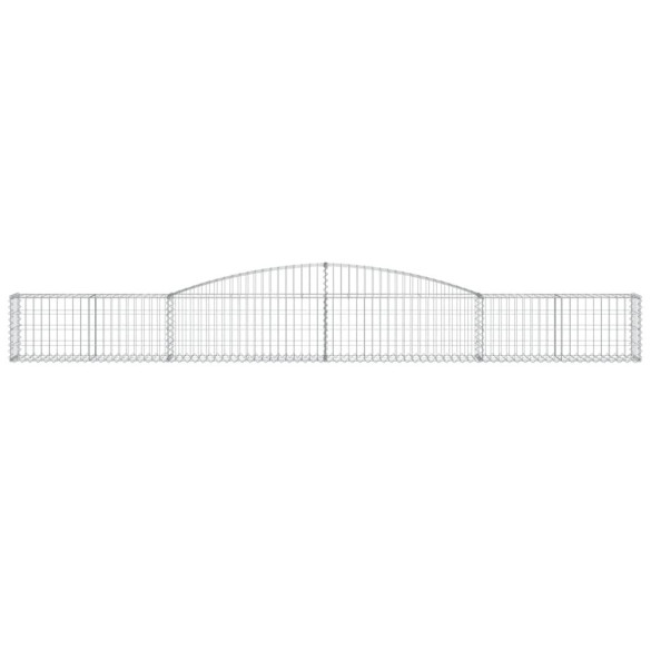 Coșuri Gabion Arcuite 10 buc - 400x30x40/60 cm - Fier Galvanizat