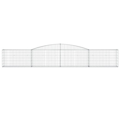 Coșuri Gabion Arcuite | Barieră Decorativă Grădină | Fier Galvanizat