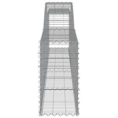 Coșuri Gabion Arcuite 25 buc - Barieră Decorativă Grădină
