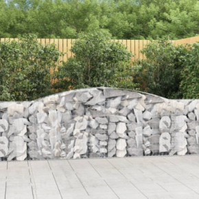 Coșuri Gabion Arcuite 6 buc - Barieră Decorativă Grădină