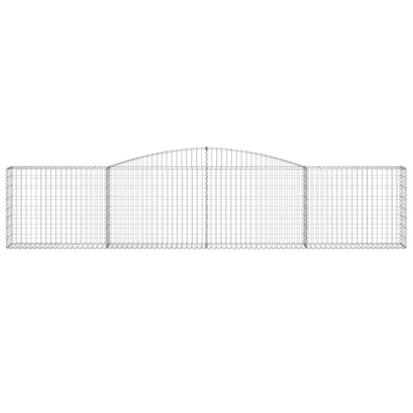 Coșuri Gabion Arcuite 6 buc - Barieră Decorativă Grădină