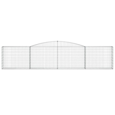 Coșuri Gabion Arcuite 6 buc - Barieră Decorativă Grădină