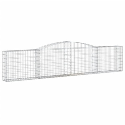 Coșuri Gabion Arcuite 15 buc - Fier Galvanizat | Livrare Gratuită