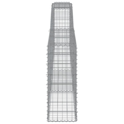 Coșuri Gabion Arcuite 15 buc - Fier Galvanizat | Livrare Gratuită