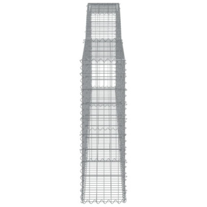 Coșuri Gabion Arcuite 5 buc - Barieră Decorativă Grădină