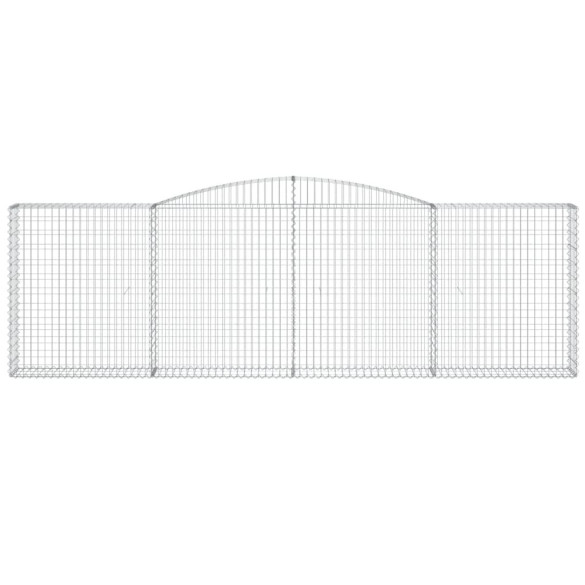 Set Gabion Arcuit 7 bucăți | Gard Rezistent Grădină