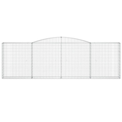 Coșuri Gabion Arcuite Fier Galvanizat | Barieră Decorativă Grădină