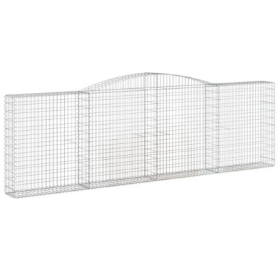 Coșuri Gabion Arcuite | Barieră Decorativă Grădină | Fier Galvanizat