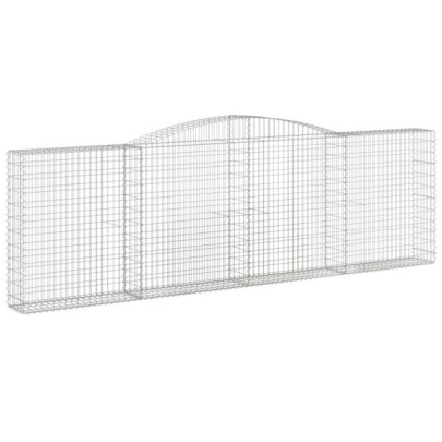 Coșuri Gabion Arcuite 10 buc - Fier Galvanizat | Livrare Gratuită