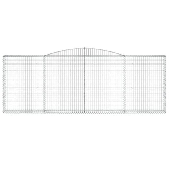 Coșuri Gabion Arcuite Fier Galvanizat - Barieră Decorativă Grădină