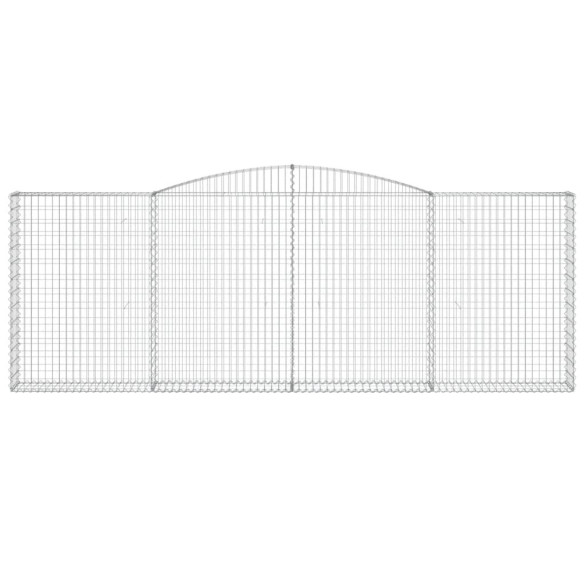 Coșuri Gabion Arcuite 4 buc - Fier Galvanizat | Livrare Gratuită