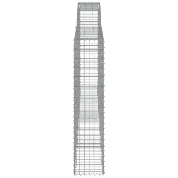 Coșuri Gabion Arcuite 4 buc - Fier Galvanizat | Livrare Gratuită