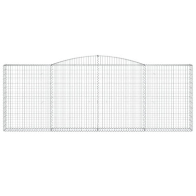 Coșuri Gabion Arcuite 5 buc - Fier Galvanizat Rezistent