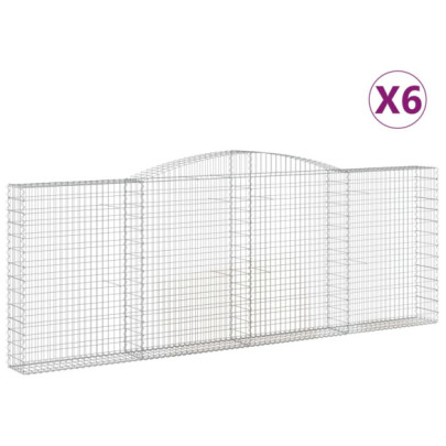 Coșuri Gabion Arcuite Fier Galvanizat | Barieră Grădină Decorativă