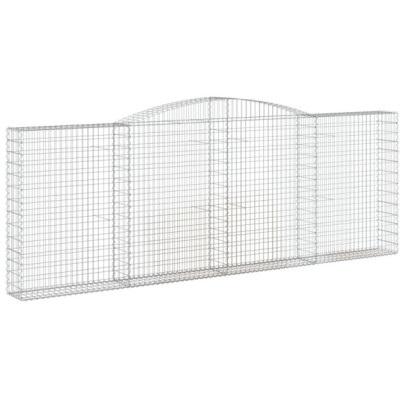 Coșuri Gabion Arcuite Fier Galvanizat | Barieră Grădină Decorativă
