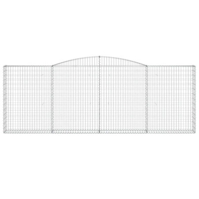 Coșuri Gabion Arcuite Fier Galvanizat | Barieră Grădină Decorativă