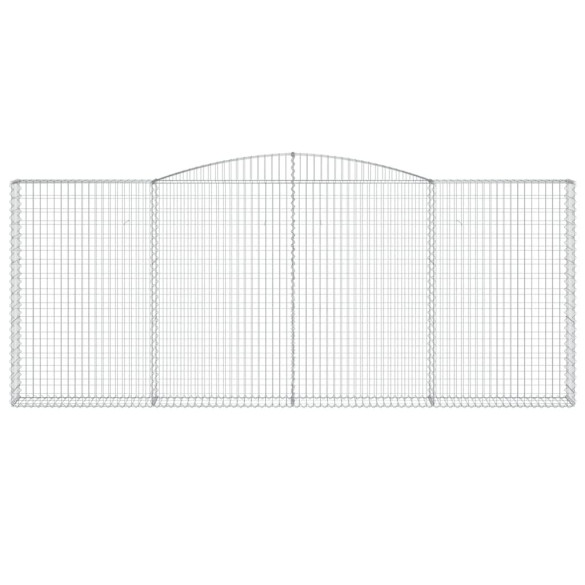 Coșuri Gabion Arcuite 4 bucăți - Gard Fier Galvanizat