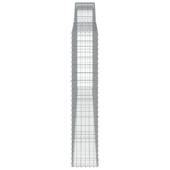 Coșuri Gabion Arcuite 4 bucăți - Gard Fier Galvanizat