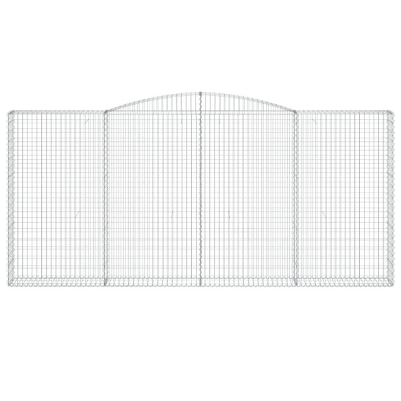 Coșuri Gabion Arcuite 3 Bucăți - Fier Galvanizat | Livrare Gratuită