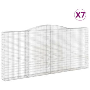 Set Coșuri Gabion Arcuite | Barieră Decorativă Grădină 2
