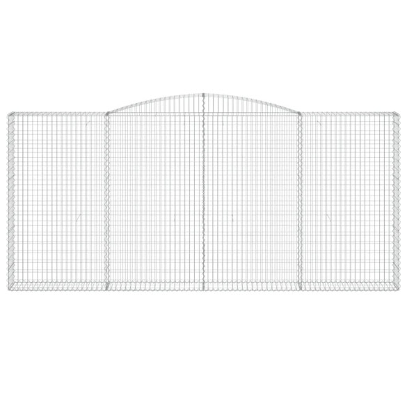 Coșuri Gabion Arcuite 8 buc - Fier Galvanizat | Livrare Gratuită