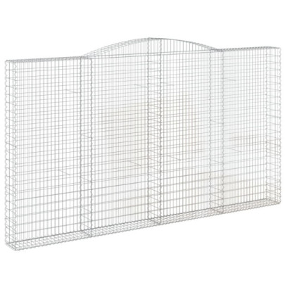 Coșuri Gabion Arcuite - 5 buc - Fier Galvanizat | Decor Grădină