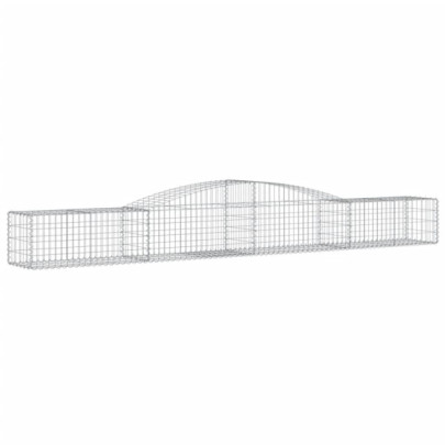 Coșuri Gabion Arcuite 5 buc - Fier Galvanizat - Livrare Gratuită