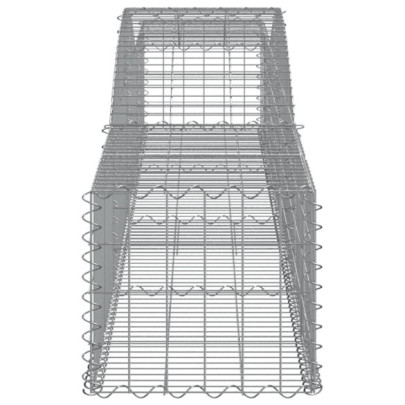 Coșuri Gabion Arcuite 5 buc - Fier Galvanizat - Livrare Gratuită