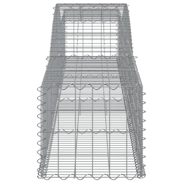 Coșuri Gabion Arcuite 10 buc - Fier Galvanizat Rezistent