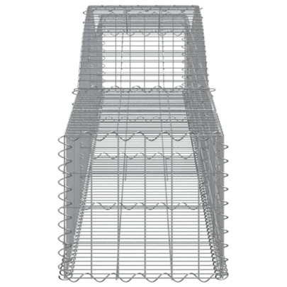 Coșuri Gabion Arcuite Fier Galvanizat - Barieră Grădină