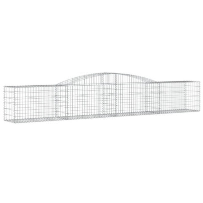 Set Coșuri Gabion Arcuite | Barieră Decorativă Grădină