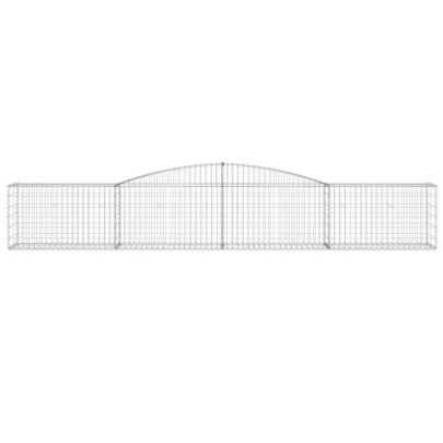 Set 9 Coșuri Gabion Arcuite | Fier Galvanizat 400x50x60/80 cm