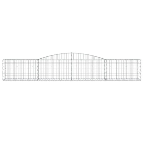 Coșuri Gabion Arcuite 10 buc - 400x50x60/80 cm - Fier Galvanizat