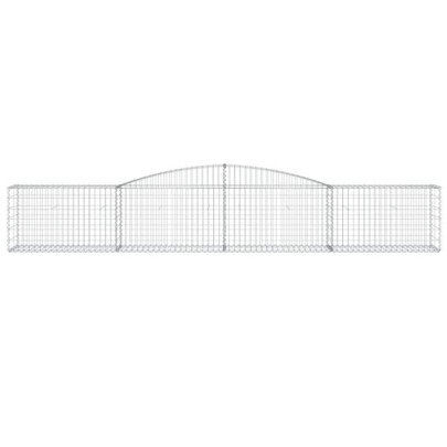 Coșuri Gabion Arcuite 10 buc - 400x50x60/80 cm - Fier Galvanizat