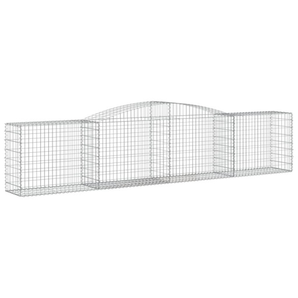 Coșuri Gabion Arcuite Fier Galvanizat - Barieră Decorativă Grădină