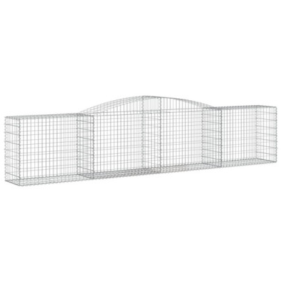Coșuri Gabion Arcuite Fier Galvanizat - Barieră Decorativă Grădină