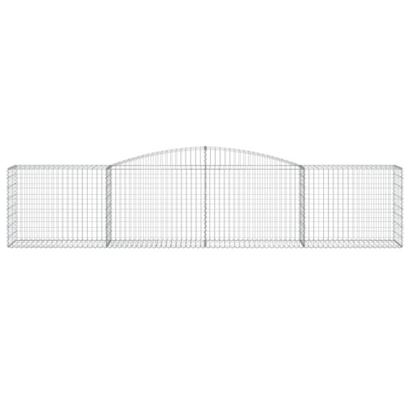 Coșuri Gabion Arcuite Fier Galvanizat - Barieră Decorativă Grădină