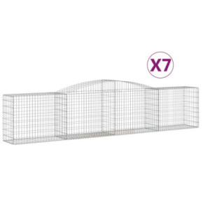 Set Coșuri Gabion Arcuite | Barieră Decorativă Grădină 2