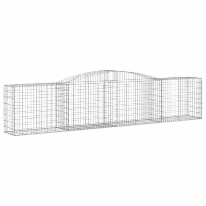 Coșuri Gabion Arcuite 8 buc - Fier Galvanizat | Livrare Gratuită