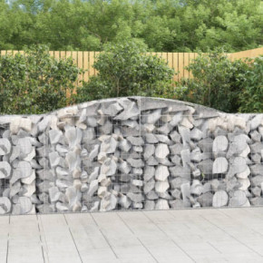 Coșuri Gabion Arcuite | Barieră Decorativă Grădină | Fier Galvanizat