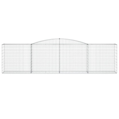 Coșuri Gabion Arcuite | Barieră Decorativă Grădină | Fier Galvanizat