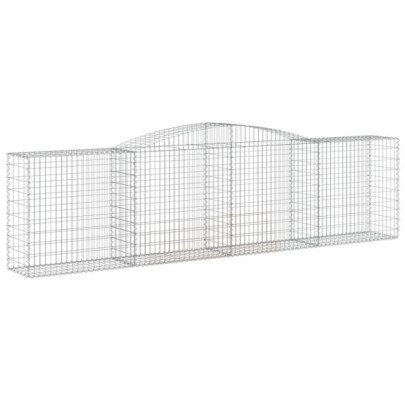 Coșuri Gabion Arcuite pentru Grădină - Fier Galvanizat