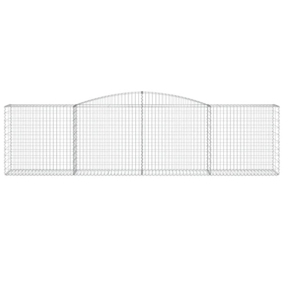 Coșuri Gabion Arcuite pentru Grădină - Fier Galvanizat