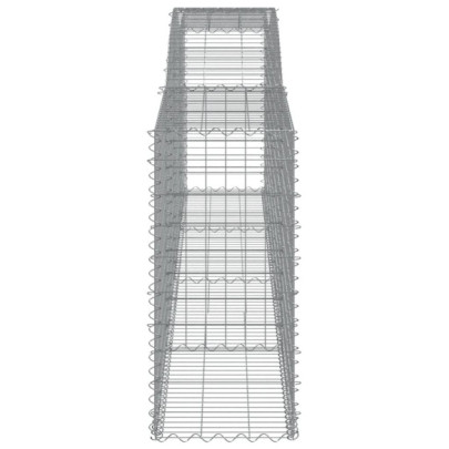 Coșuri Gabion Arcuite pentru Grădină - Fier Galvanizat