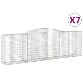 Coșuri Gabion Arcuite | Barieră Decorativă Grădină | Fier Galvanizat 2