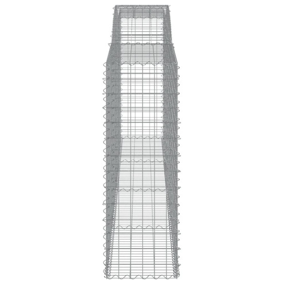 Coșuri Gabion Arcuite Fier Galvanizat - Barieră Grădină Decorativă